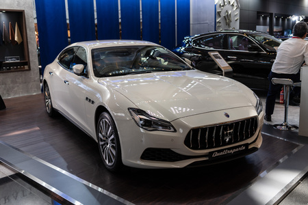 singapore -12 january 2019. new maserati at singapore motor showのeditorial素材