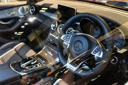 singapore -12 january 2019. the new mercedes amg cls 53 at singapore motor showのeditorial素材