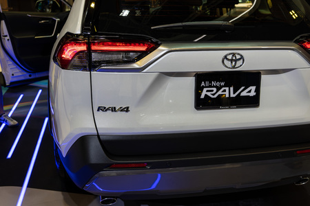 singapore -12 january 2019. the new toyota rav4 at singapore motor showのeditorial素材