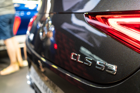 singapore -12 january 2019. the new mercedes amg cls 53 at singapore motor showのeditorial素材