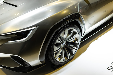 singapore -12 january 2019. subaru new concept viziv tourer at singapore motor show.のeditorial素材