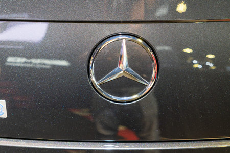 singapore -12 january 2019. the new mercedes amg cls 53 at singapore motor show