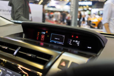 singapore -12 january 2019. the new toyota prius plus at singapore motor show.のeditorial素材