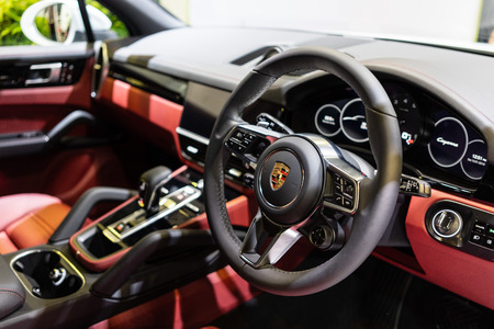 singapore -12 january 2019. porche panamera at singapore motor showのeditorial素材
