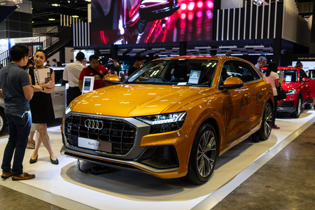 singapore -12 january 2019. the new audi q8 at singapore motor showのeditorial素材