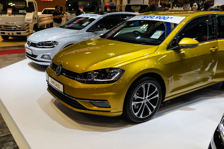 singapore -12 january 2019. volkswagen golf at singapore motor showのeditorial素材