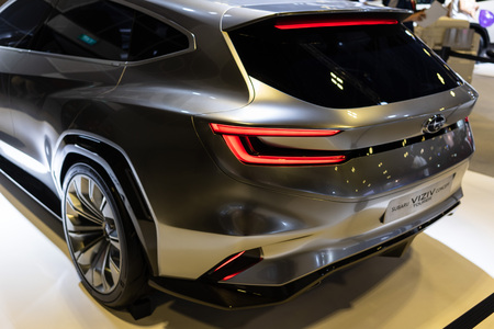 singapore -12 january 2019. subaru new concept viziv tourer at singapore motor show.のeditorial素材