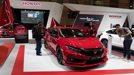 kuala lumpur, malaysia - 16 april 2019. new honda type r at kuala lumpur motor showのeditorial素材