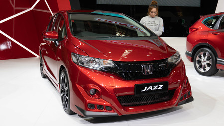 kuala lumpur, malaysia - 16 april 2019. now honda jazz at kuala lumpur motor showのeditorial素材