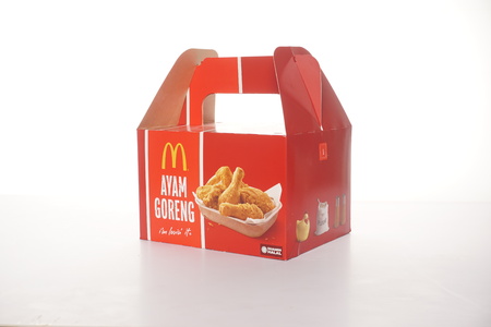 Shah Alam, Malaysia - 1 November 2019, McDonalds Packaging isolated on a White backgroundのeditorial素材