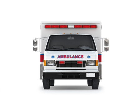 Ambulance Isolated on White Background  Ready to use illustration の写真素材