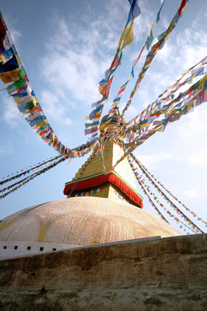 Boudhanath stupa templeの写真素材