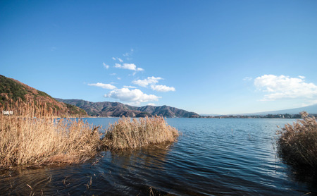 Kawaguchi lakeの写真素材
