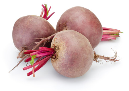 Fresh beetroot isolated on white backgroundの写真素材