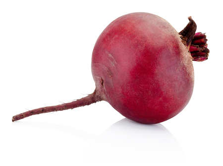 Fresh beetroot isolated on white backgroundの写真素材