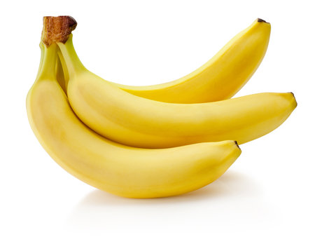 Bunch of bananas isolated on a white backgroundの写真素材