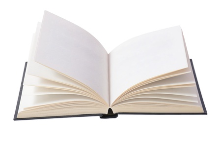 Open book on  isolated on whiteの写真素材