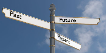 Future, present, past - signpost