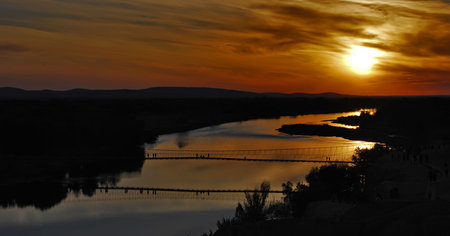 SUNSET IN CHINA XINGJIANG