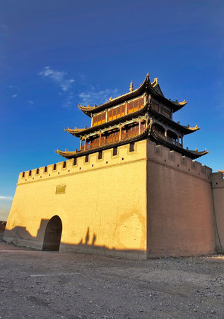 chinese architecture and blue sky
