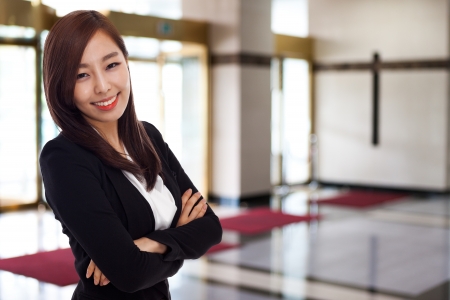 Yong pretty Asian business womanの写真素材