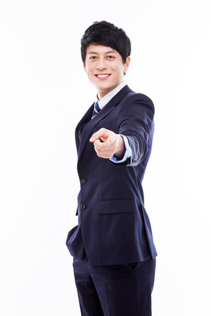 Asian young business indicated youの写真素材