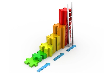 Business graphの写真素材