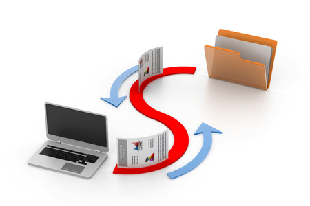 ftp data sharing conceptの写真素材