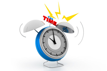 Tax time alarmの写真素材