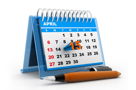 Tax day calenderの写真素材
