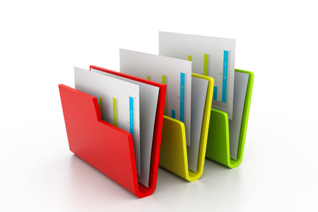 folder with documents