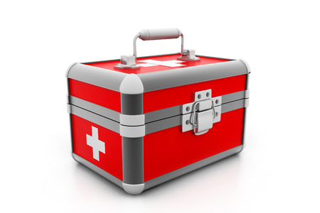 Modern First aid kitの写真素材