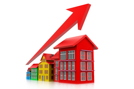 Graph of housing marketの写真素材