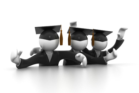 Graduating Students の写真素材