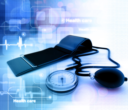 Digital illustration of Sphygmomanometerの写真素材