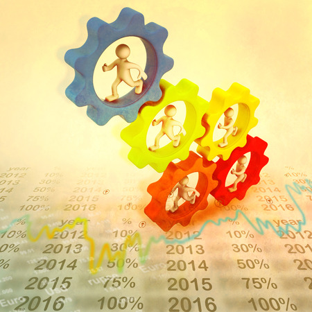 Teamwork conceptの写真素材