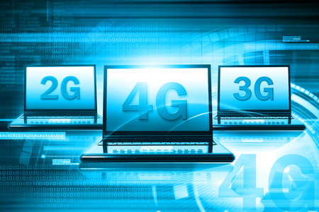 Wireless 4G technologyの写真素材