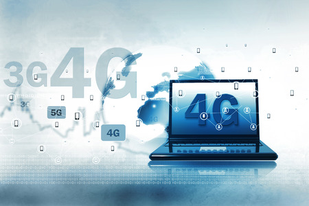 Wireless 4G technologyの写真素材