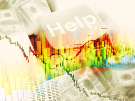 financial backgroundの写真素材