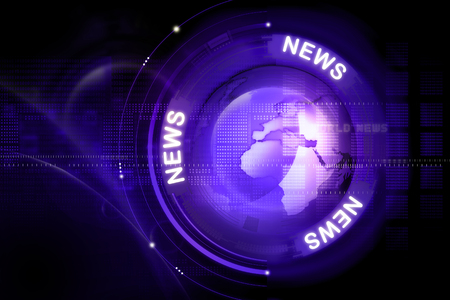 Digital news backgroundの写真素材