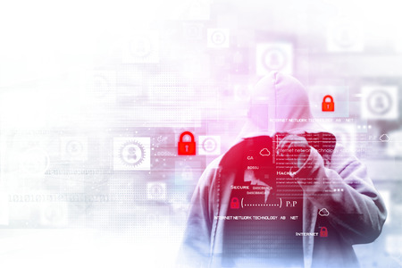 Digital internet security conceptの写真素材