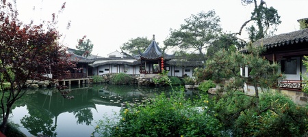The Master-Of-Nets Garden is one of the four famous gardens in Suzhouのeditorial素材