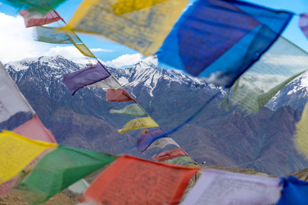 Landscape around Leh district in India