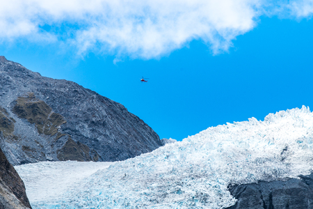Franz Josef Glacier, Located in Westland Tai Poutini National Park on the West Coast of New Zealandの写真素材