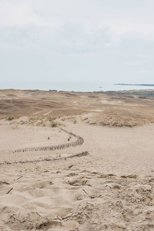 The Landscape of Parnidis Dune in The Curonian Spit, Nida, Lituaniaの写真素材