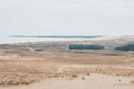 The Landscape of Parnidis Dune in The Curonian Spit, Nida, Lituaniaの写真素材