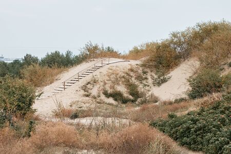 The Landscape of Parnidis Dune in The Curonian Spit, Nida, Lituaniaの写真素材