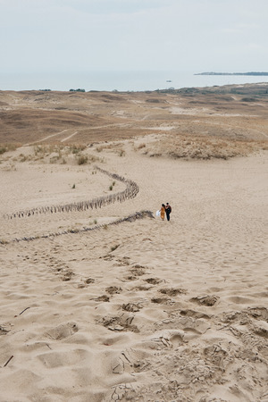 NIDA, LITHUANIA - SEP 8, 2019: The Landscape of Parnidis Dune in The Curonian Spit, Nida, Lituaniaのeditorial素材