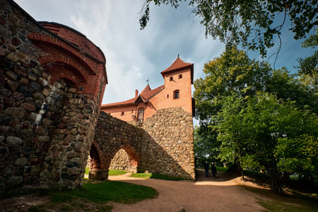 The Landscape Around Trakai Island Castle in Trakai, Lithuania