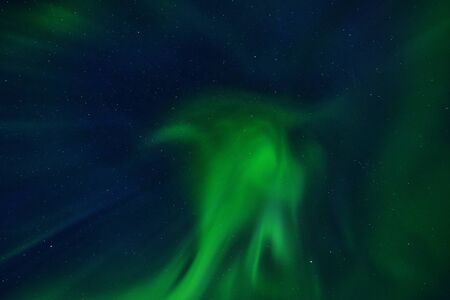 The Northern Light (Aurora) over the Thingvellir National Park, Icelandの写真素材